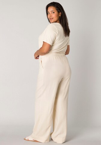 BASE LEVEL CURVY Regular Pants in Beige