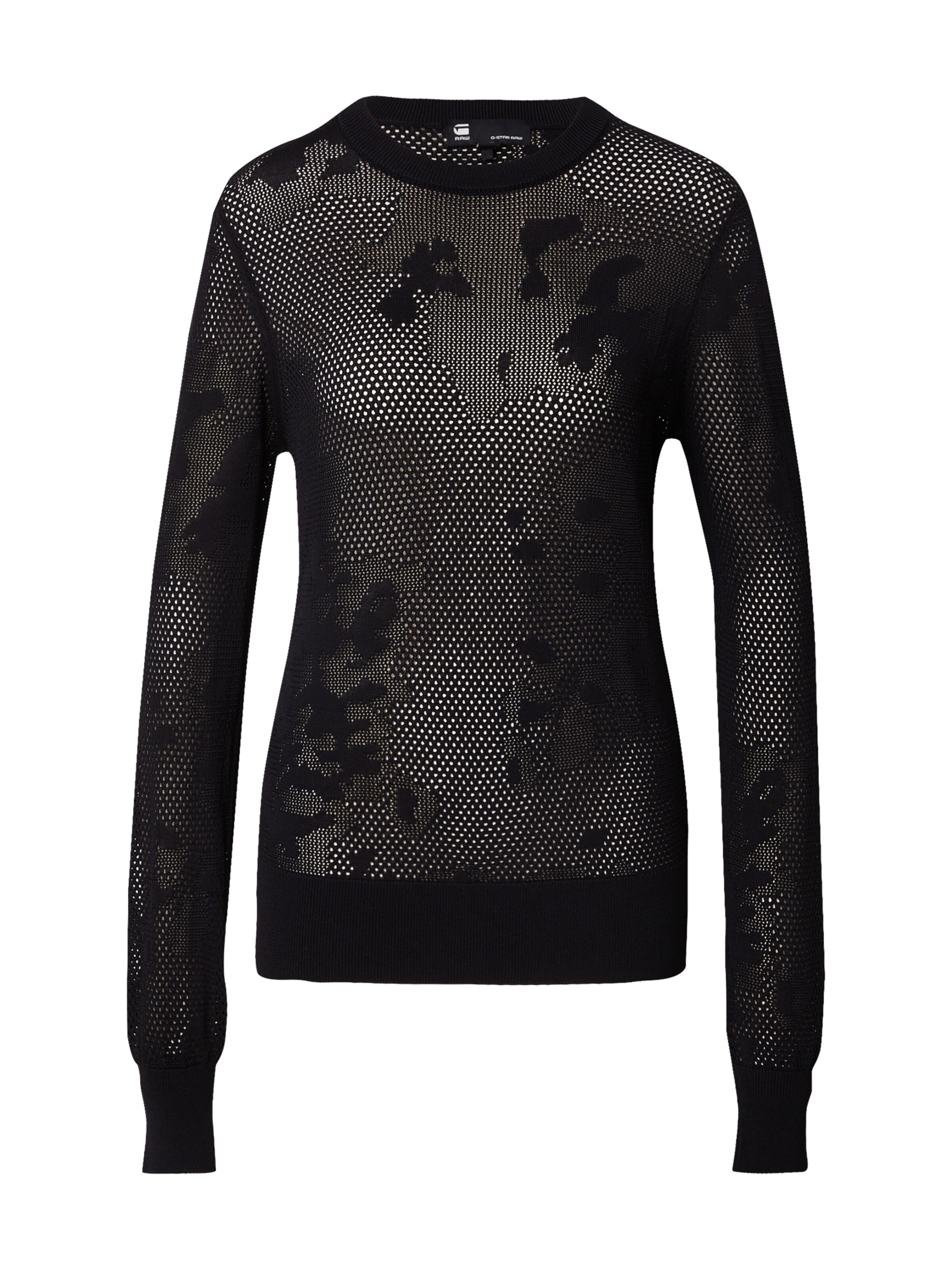 G-STAR Pulóver - fekete: elől