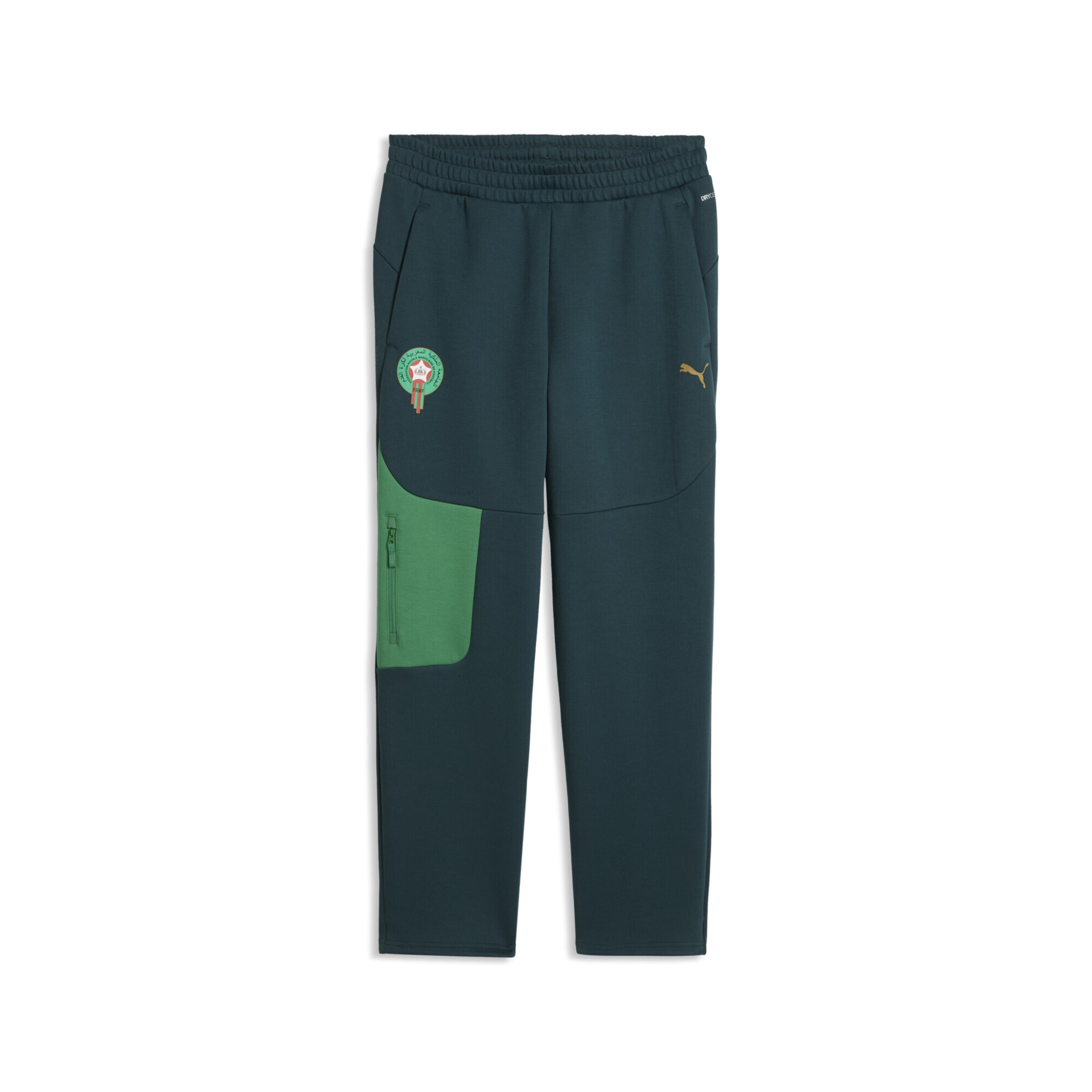 Regular Pantalon de sport 'Marokko' PUMA en vert : devant