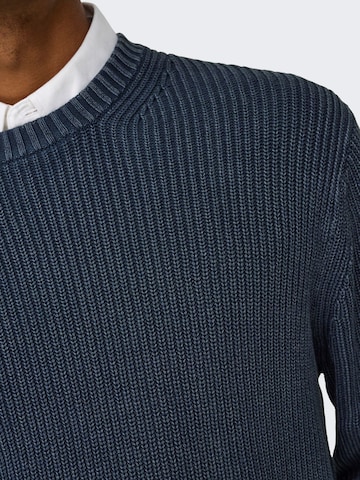 Only & Sons Trui '22031545' in Blauw
