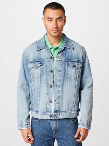 LEVI'S ® Přechodná bunda 'The Trucker Jacket' – modrá: přední strana