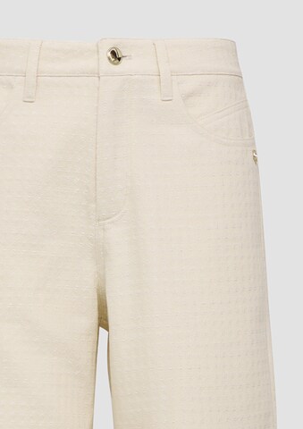 s.Oliver BLACK LABEL Wide leg Jeans 'Suri' in Beige