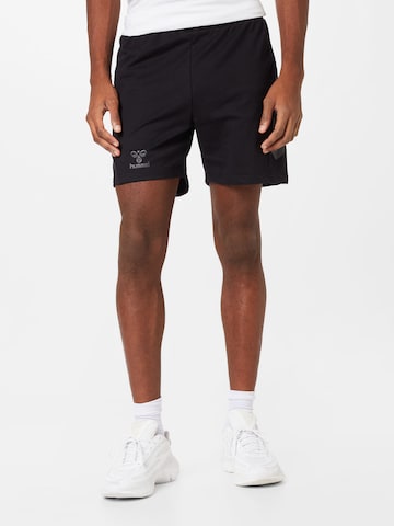 juoda Hummel Standartinis Sportinės kelnės 'Offgrid': priekis