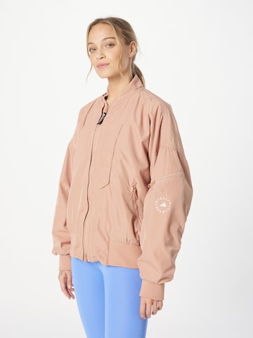 ADIDAS BY STELLA MCCARTNEY Athletic Jacket in Brown: front