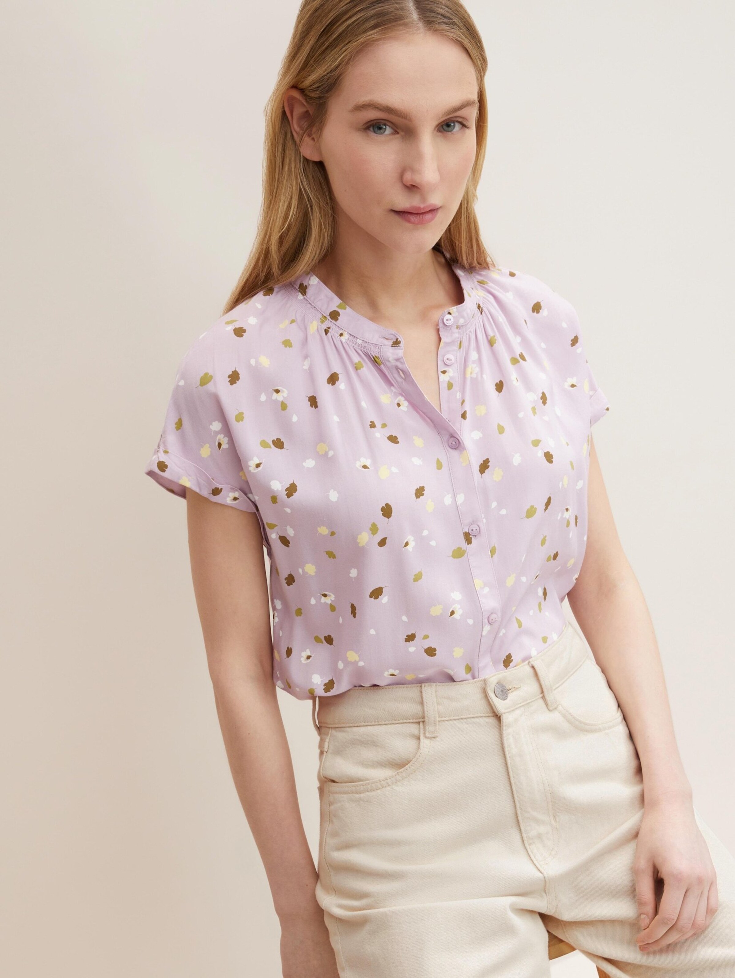 Frauen Große Größen TOM TAILOR Bluse in Flieder - QJ59451 Frauen Große Größen TOM TAILOR Bluse in Flieder - QJ59451