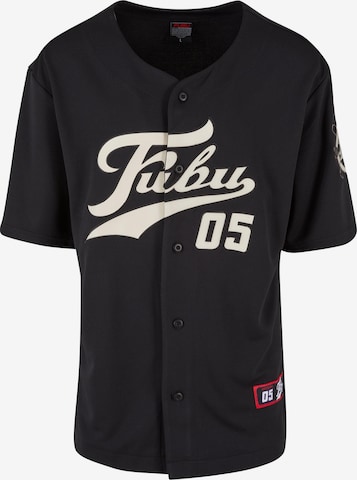 juoda FUBU Marškinėliai 'FM241-007-2 Varsity': priekis