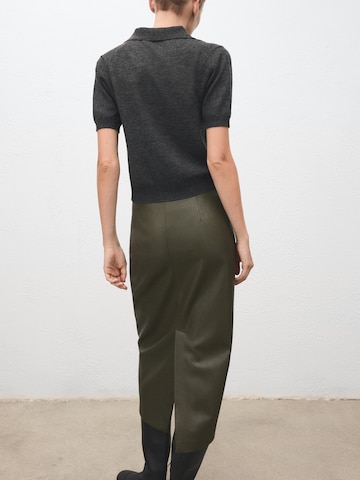 MANGO Пуловер 'ACADEMIA' в сиво