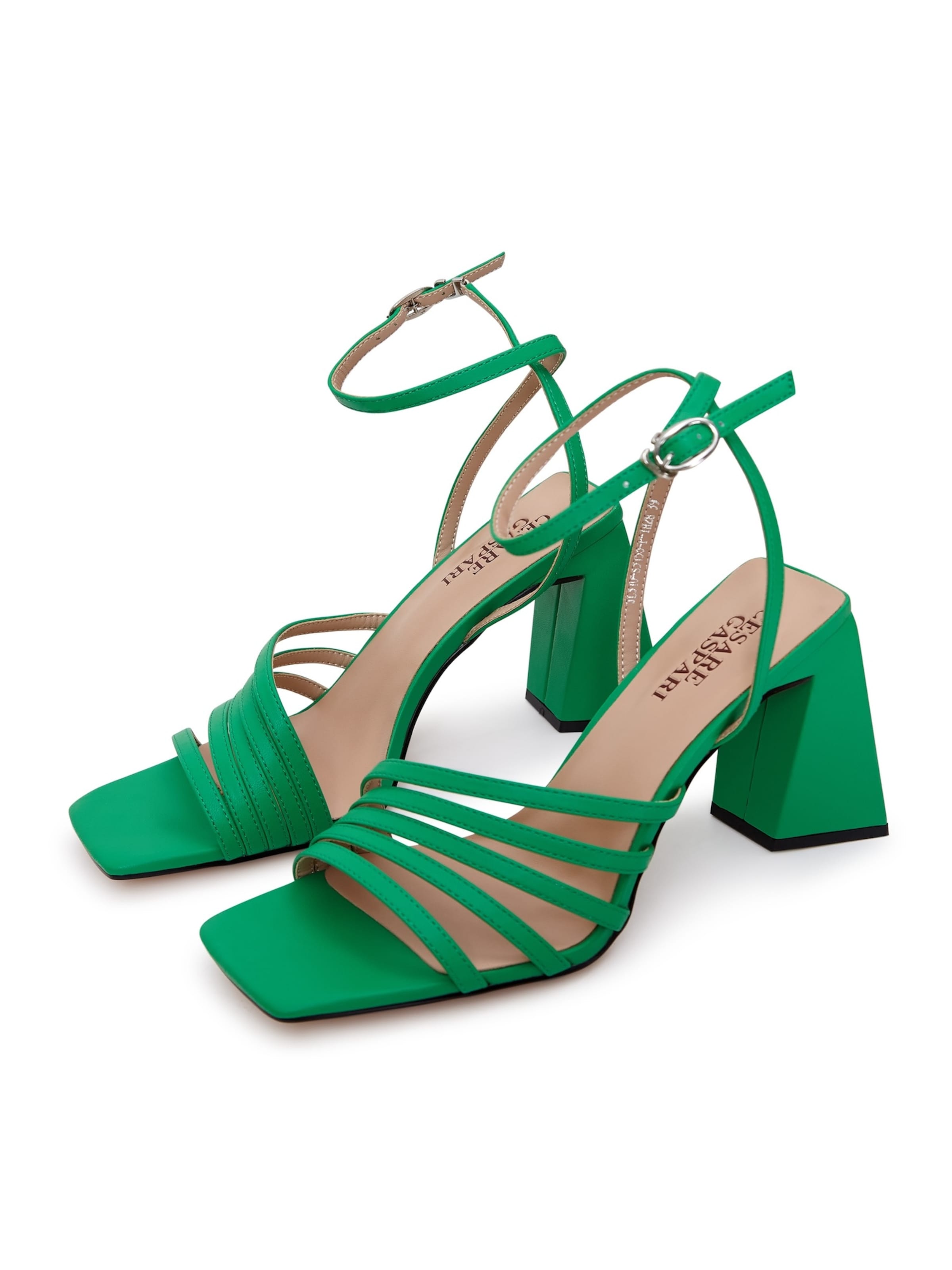 CESARE GASPARI - Sandálias com tiras em verde