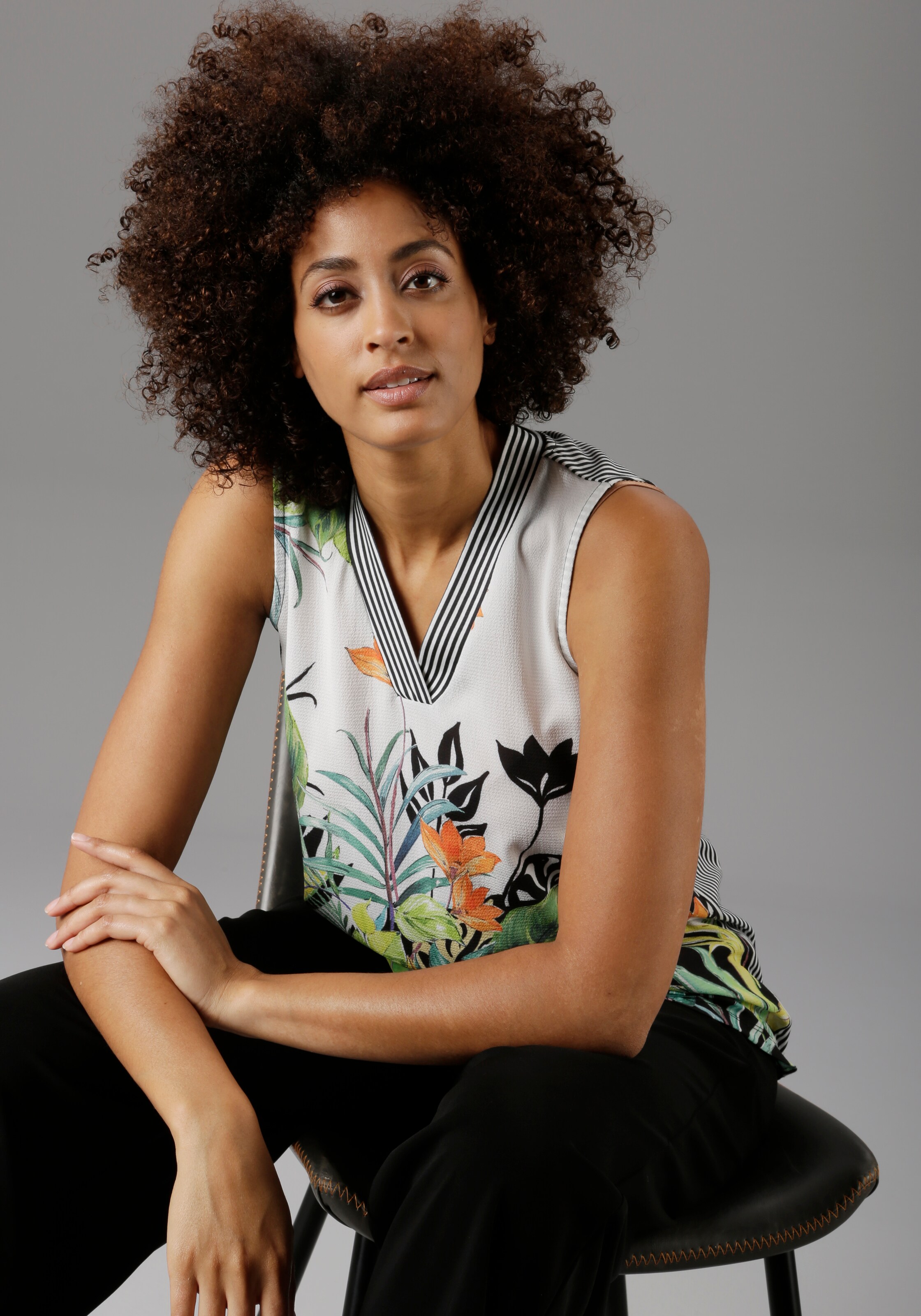 Frauen Shirts & Tops Aniston SELECTED Blusentop in Mischfarben - GQ56854 Frauen Shirts & Tops Aniston SELECTED Blusentop in Mischfarben - GQ56854