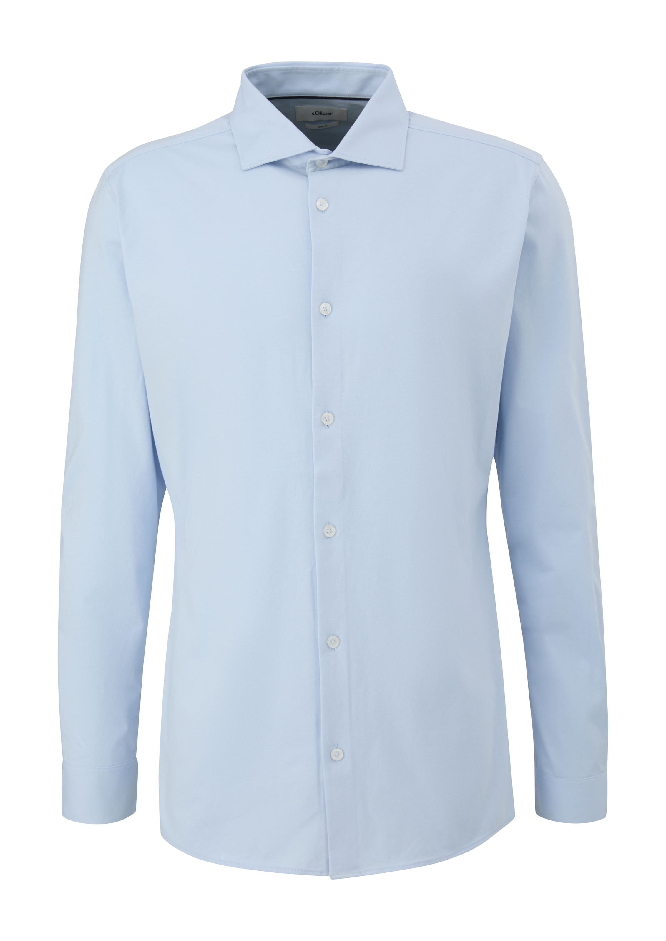 s.Oliver BLACK LABEL Slim fit Button Up Shirt in Blue: front