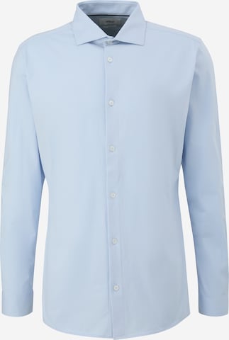 s.Oliver BLACK LABEL Regular fit Button Up Shirt in Blue: front