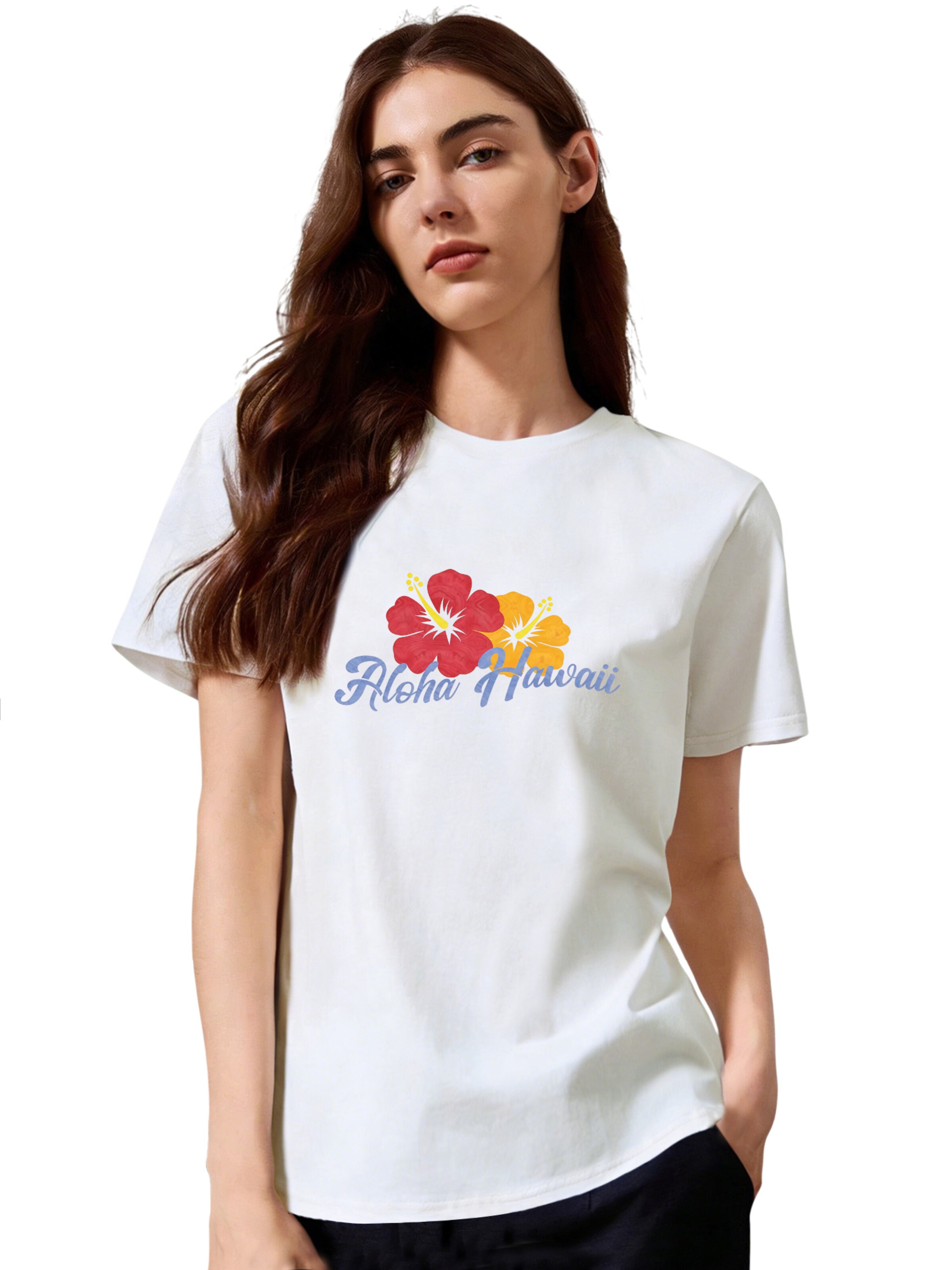 GORHEY Shirt‌ in Weiß