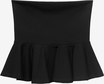 MANGO Topp 'PEPLUM' i svart: framsida