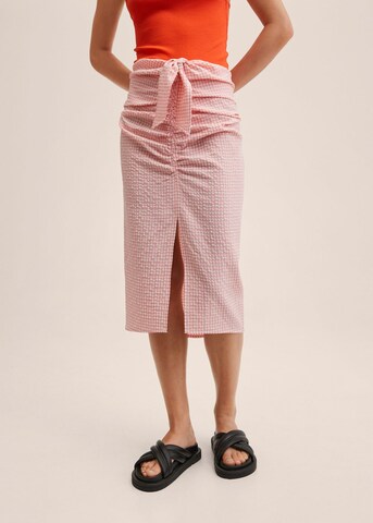 MANGO Rok 'Sienna' in Roze: voorkant