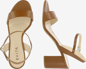 EVITA Strap Sandals in Brown