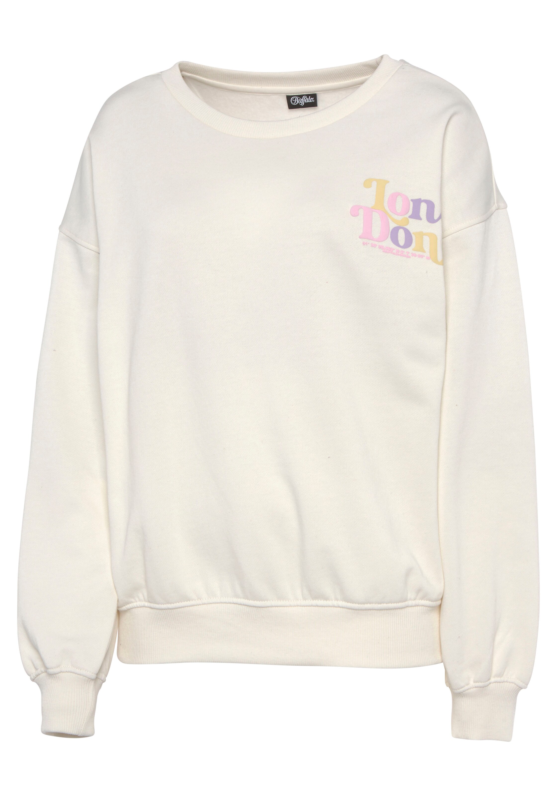 BUFFALO Sweatshirt in Beige: Vorderseite