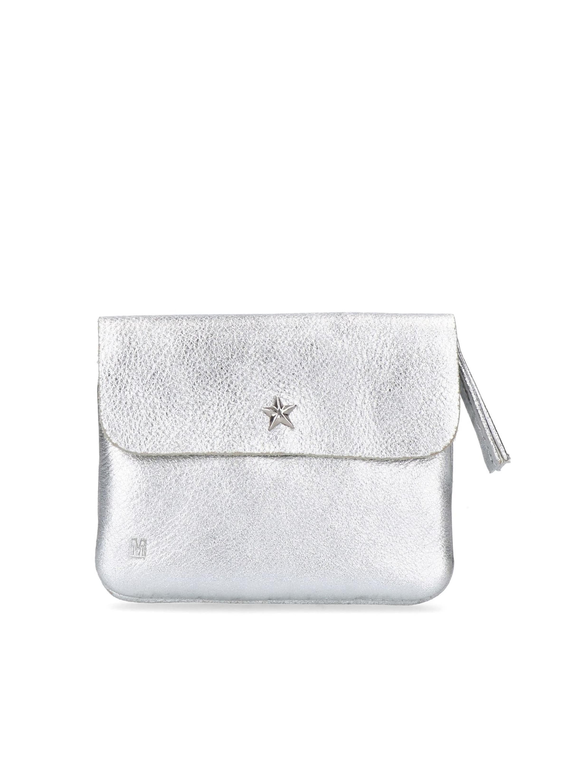 MANFIELD Wallet in Silver: front