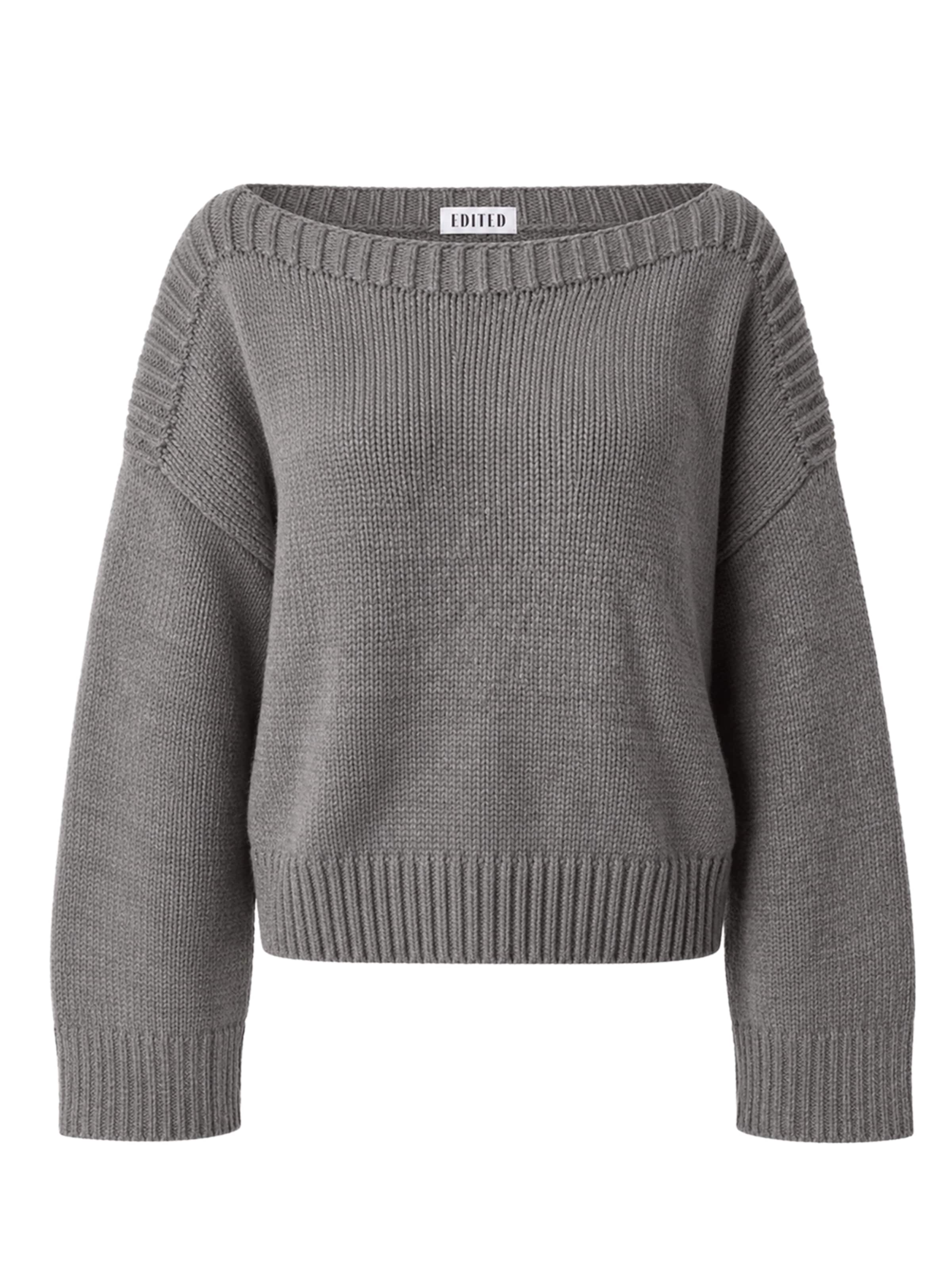 EDITED Pullover 'Damara' in Grau: Vorderseite