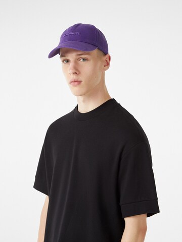 Bershka Cap in Purple