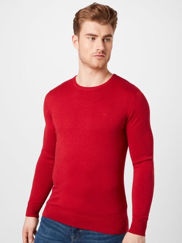 Pullover di TOM TAILOR in rosso: frontale