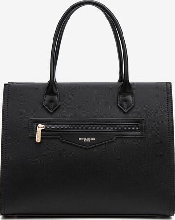 Borsa a mano 'Borsa a Mano Donna Vegan Leather con Zip e Tracolla Rimovibile - David Jones' di David Jones in nero: frontale