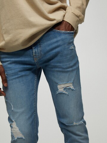 Pull&Bear Skinny Jeans in Blau