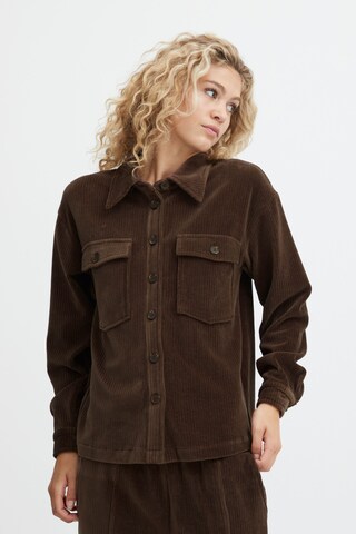 b.young Blouse 'Reina' in Brown: front