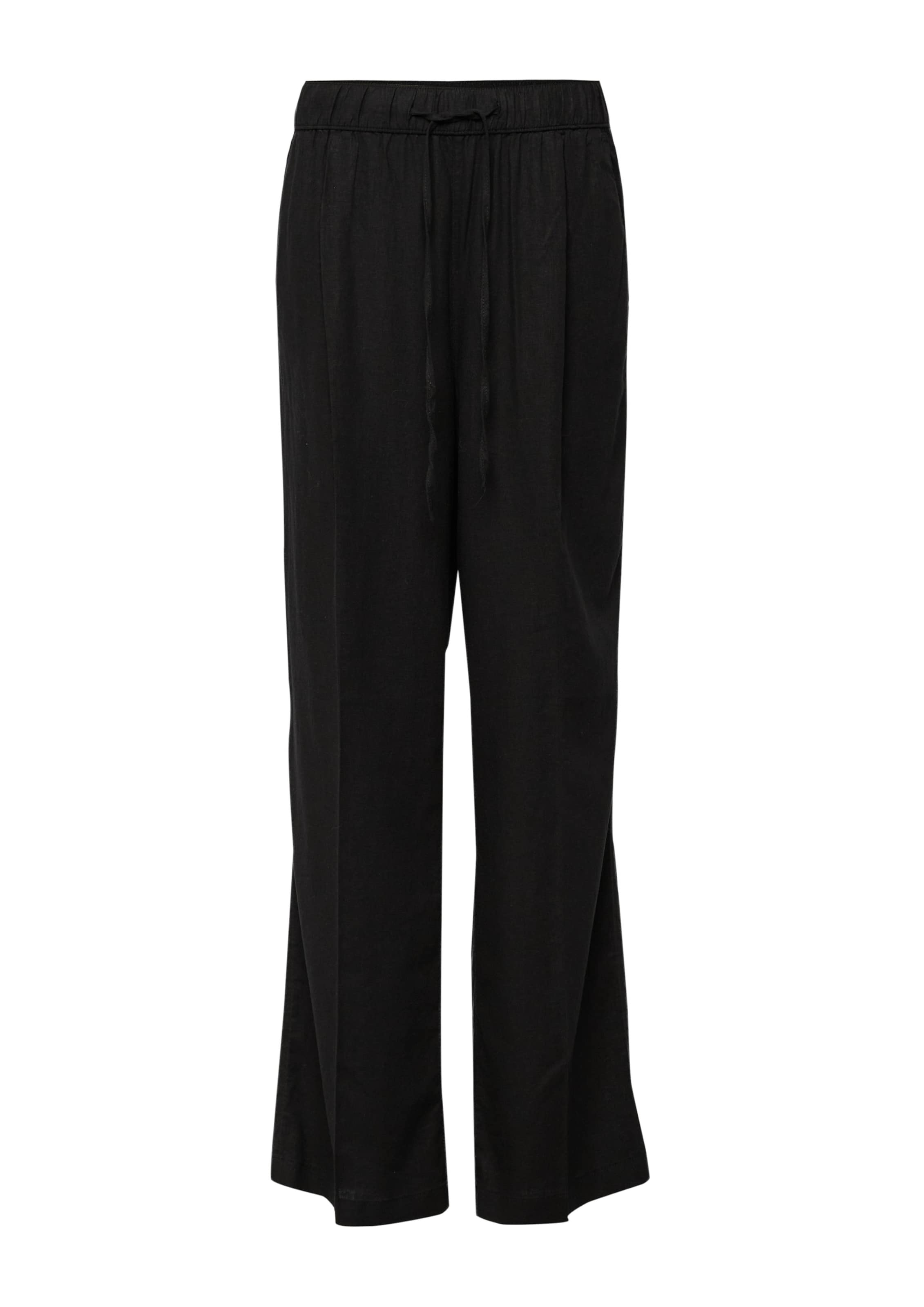 s.Oliver Loosefit Hose in Schwarz: Vorderseite