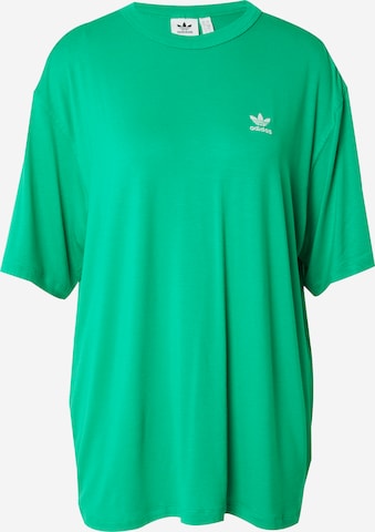 ADIDAS ORIGINALS - Camisa oversized 'Trefoil' em verde: frente