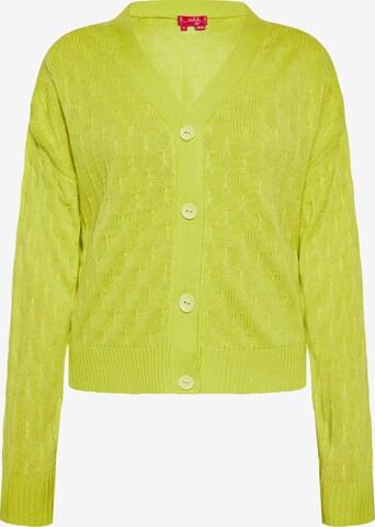 Cardigan swirly en vert : devant