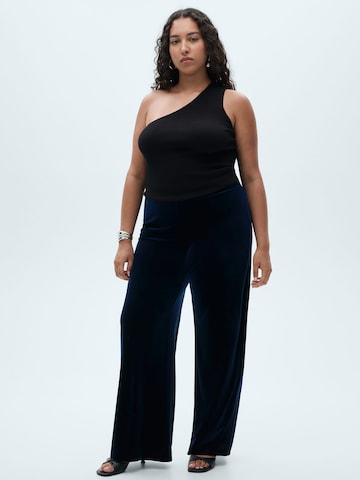 MANGO Wide leg Pants 'XENPHANT' in Blue