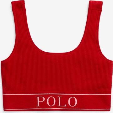 Polo Ralph Lauren BH ' SCOOP NECK TOP ' in Rood: voorkant