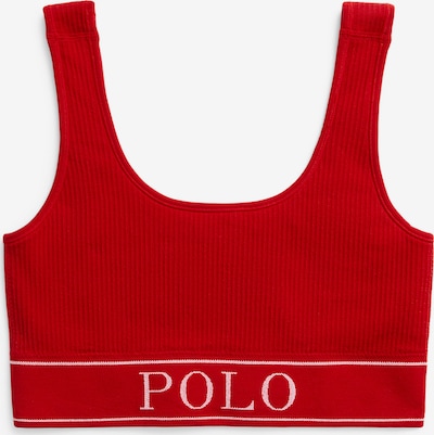 Polo Ralph Lauren Soutien-gorge ' SCOOP NECK TOP ' en rouge, Vue avec produit