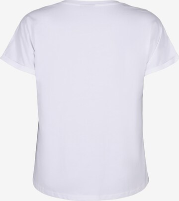 Zizzi T-shirt 'SOFIA' i vit