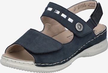 Rieker Strap Sandals 'V7473' in Blue: front