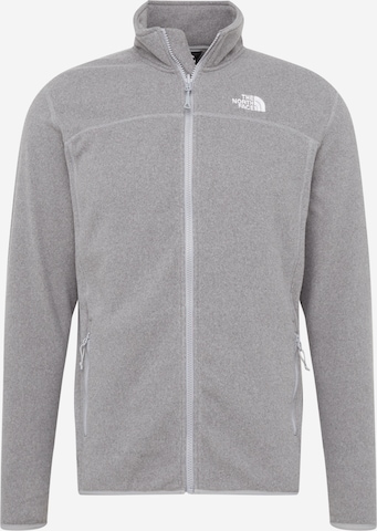 THE NORTH FACE Athletic fleece jacket 'Glacier' in Grey: front