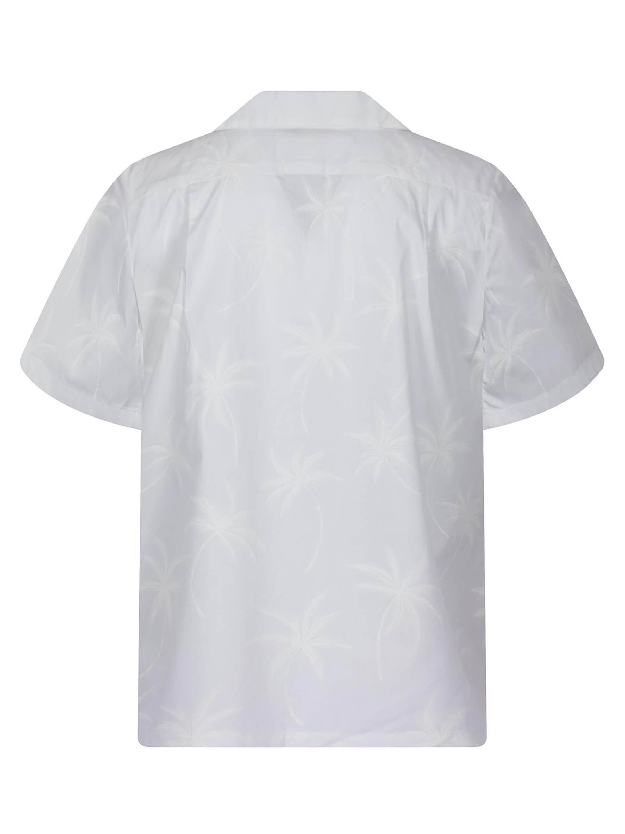 KY's Regular fit Overhemd 'Palmshadow' in Wit