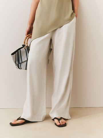 Next Wide Leg Hose in Beige: Vorderseite