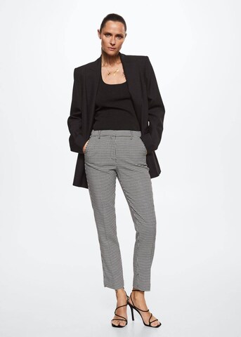 MANGO Slimfit Pantalon 'Warm' in Zwart