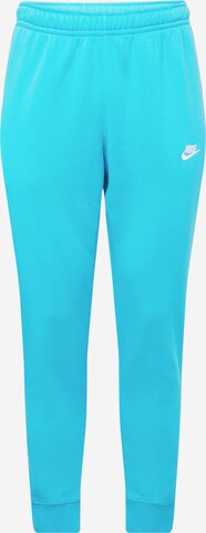 Tapered Pantaloni 'Club Fleece' de la Nike Sportswear pe albastru: față