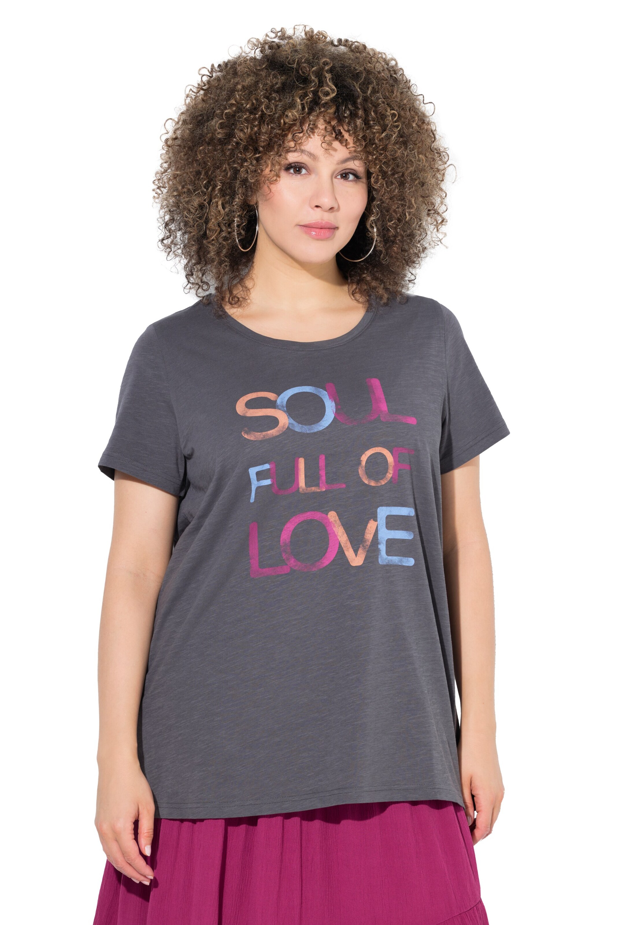 Ulla Popken Shirt in Grau: Vorderseite