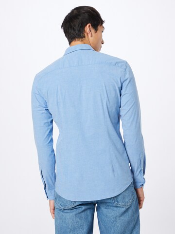 ESPRIT Slim fit Button Up Shirt in Blue