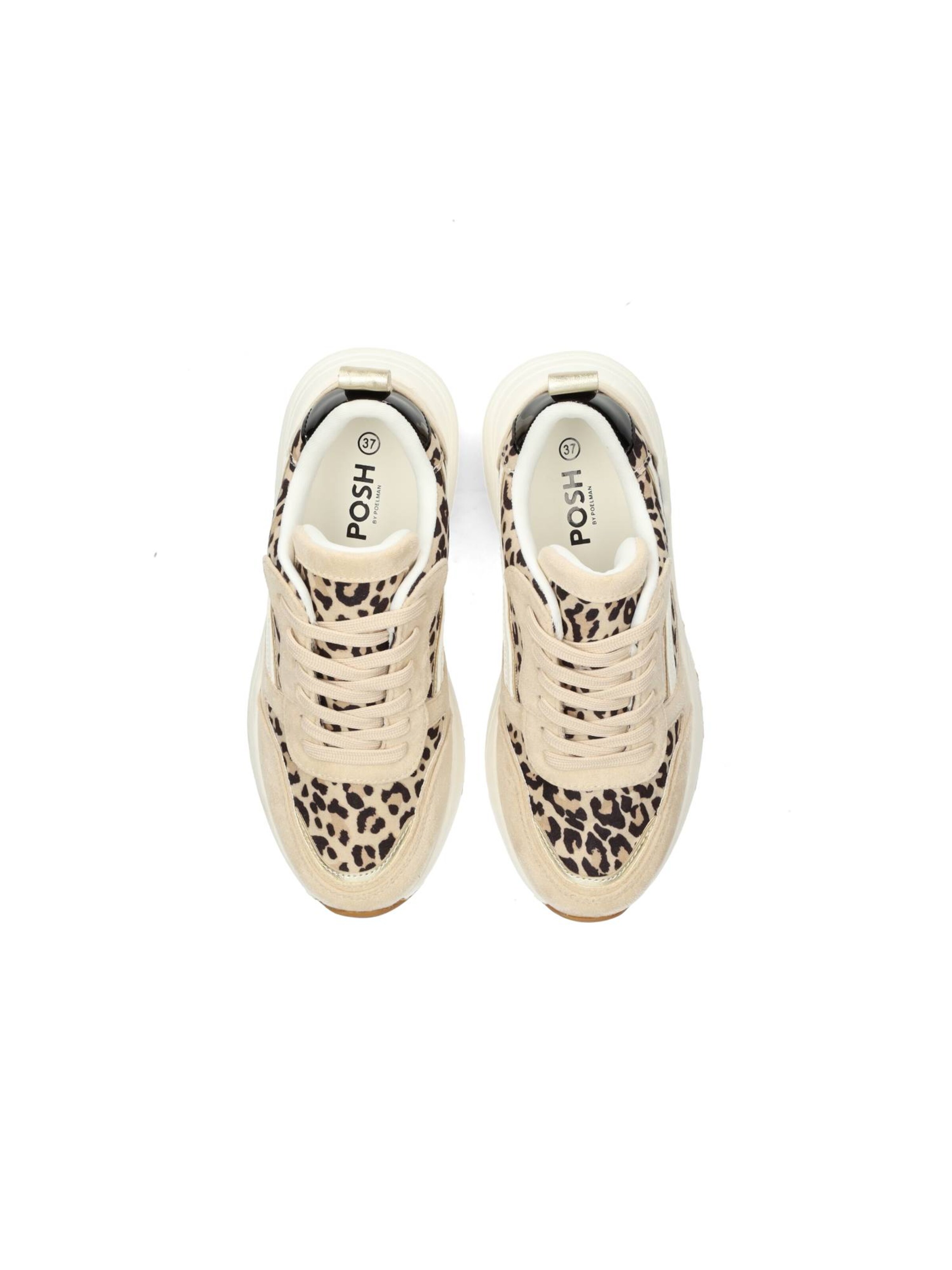 Baskets basses 'Kiki' POSH by Poelman en beige