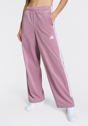 Wide Leg Pantalon de sport ADIDAS SPORTSWEAR en rose : devant