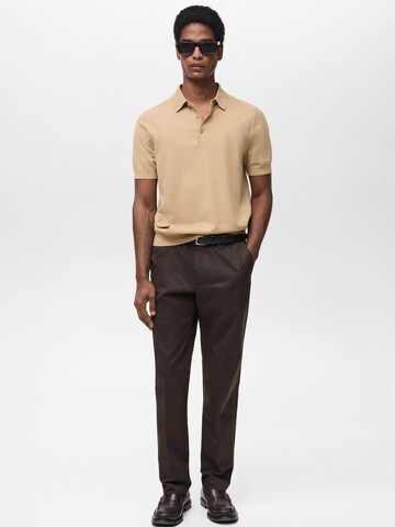 T-Shirt 'ARRAONA' MANGO MAN en marron