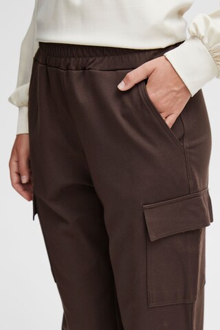 Fransa Slim fit Cargo Pants 'Lano' in Brown