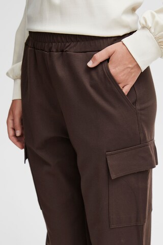 Fransa Tapered Cargohose 'Lano' in Braun