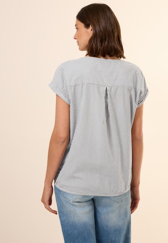 CECIL Blouse 'Seersucker' in Grey