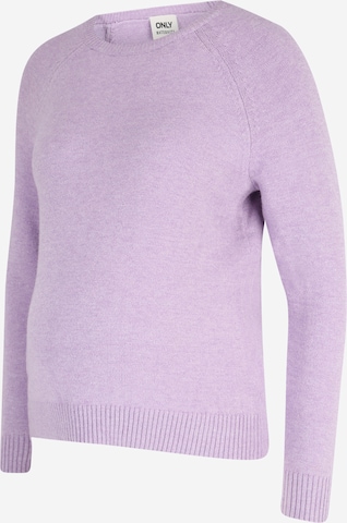 Only Maternity Pullover 'Lesly' in Lila: predná strana