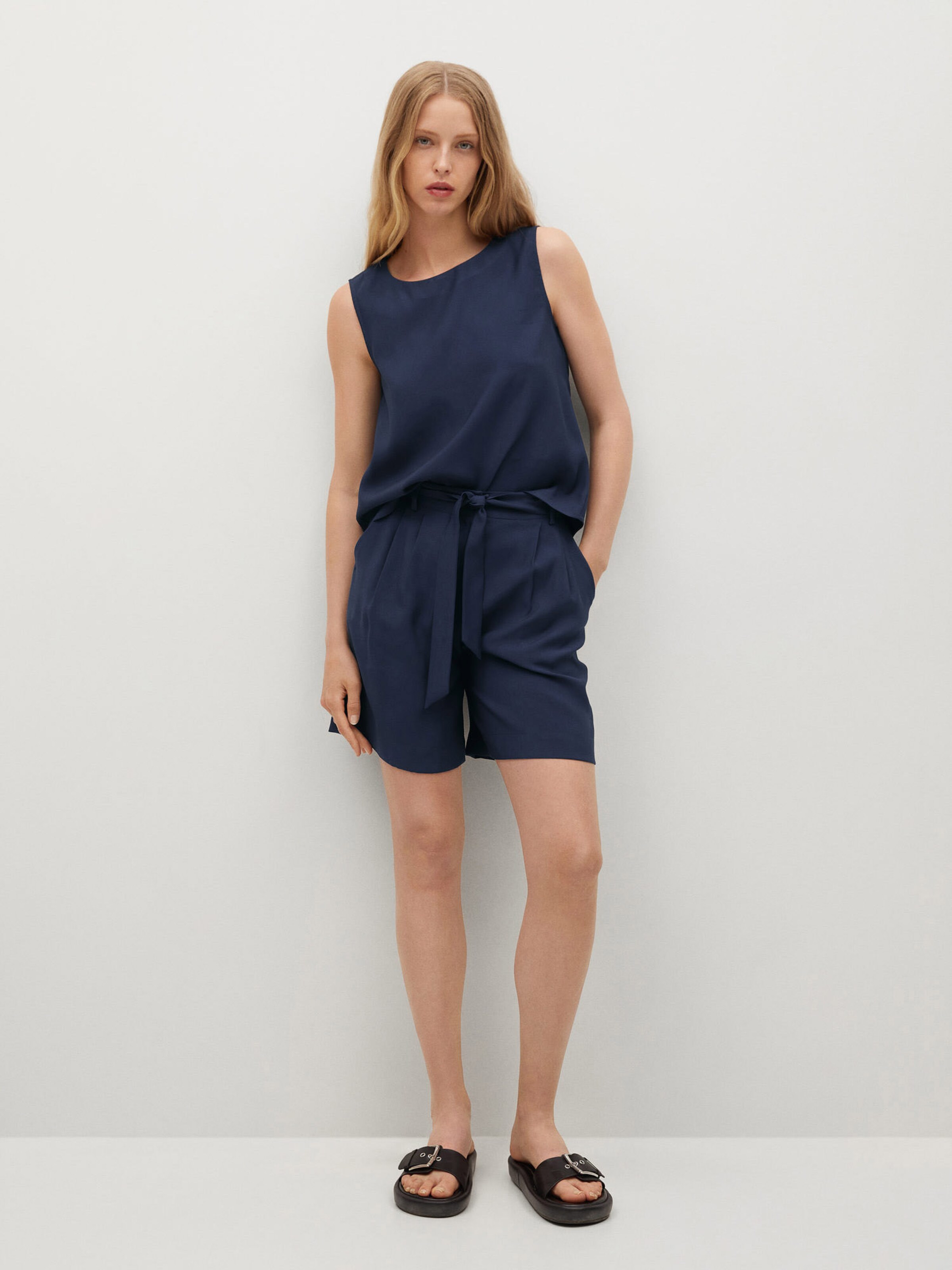 Frauen Shirts & Tops MANGO Bluse 'BYET-H' in Navy - FI58504 Frauen Shirts & Tops MANGO Bluse 'BYET-H' in Navy - FI58504